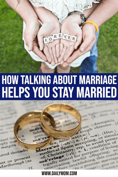 Talk about marriage - 9 Things You Can Do When A Guy Talks About Marriage Too Soon. When a guy talks about marriage too soon, and you’re not on the same page, it can be overwhelming. Here are nine things you can consider doing: Don’t panic. It’s perfectly normal to feel overwhelmed or surprised when a guy starts talking about marriage before you’re ready.